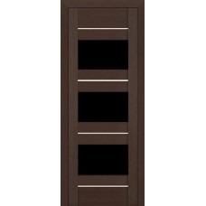 Дверь межкомнатная Profil Doors мод. 41-Х ДО чёрный триплекс (венге мелинга)