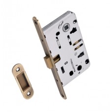 Врезной замок Archie LM 5212 OL AB/ACF сантехнический (античная бронза/ античный кофе) с магнитной защелкой