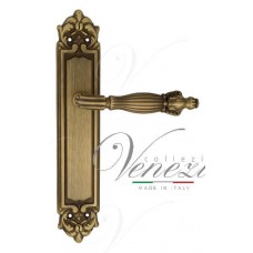 Дверная ручка Venezia на планке PL96 мод. Olimpo (мат. бронза) проходная