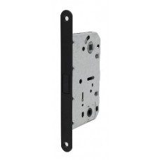 Врезной замок RENZ LBM 5096 Black сантехнический (черный) с магнитной защелкой