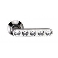 Дверная ручка Archie Sillur мод. 200 P.CHROME/CRYSTAL (хром/кристаллы)
