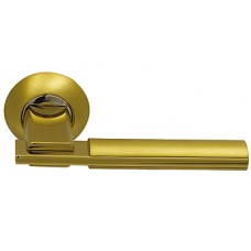 Дверная ручка Archie Sillur мод. 94A S.GOLD/P.GOLD (матовое золото/золото)