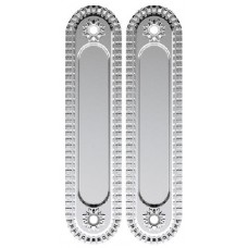 Ручка для раздвижных дверей Armadillo SH010/CL SILVER-925 (серебро 925) без механизма