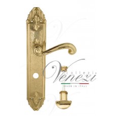 Дверная ручка Venezia на планке PL90 мод. Carnevale (полир. латунь) сантехническая
