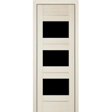 Дверь межкомнатная Profil Doors мод. 41-Х ДО чёрный триплекс (эш вайт мелинга)