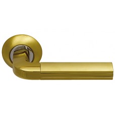 Дверная ручка Archie Sillur мод. 96 S.GOLD/P.GOLD (матовое золото/золото)