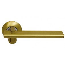 Дверная ручка Archie Sillur мод. 133 S.GOLD/P.GOLD (матовое золото/золото)