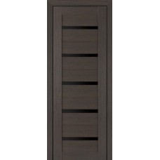Дверь межкомнатная Profil Doors мод. 7-Х ДО чёрный триплекс (грей мелинга)
