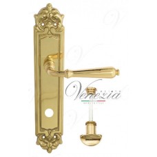 Дверная ручка Venezia на планке PL96 мод. Classic (полир. латунь) сантехническая