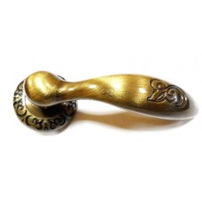 Дверная ручка Virgola мод. Pelican Decor OGR (блест. бронза)