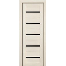 Дверь межкомнатная Profil Doors мод. 7-Х ДО чёрный триплекс (эш вайт мелинга)