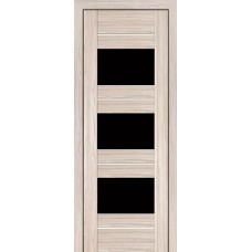 Дверь межкомнатная Profil Doors мод. 41-Х ДО чёрный триплекс (капуччино мелинга)