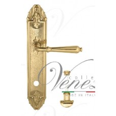 Дверная ручка Venezia на планке PL90 мод. Classic (полир. латунь) сантехническая
