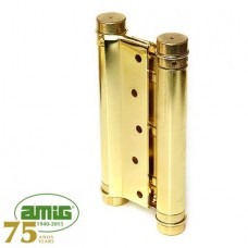 Дверная петля пружинная Amig-3037-125*126 (золото) 125мм