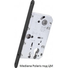 Врезной замок AGB Mediana Polaris под цилиндр. механизм (черный) без ответной планки