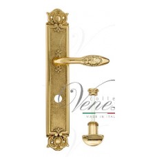 Дверная ручка Venezia на планке PL97 мод. Casanova (полир. латунь) сантехническая