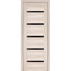 Дверь межкомнатная Profil Doors мод. 7-Х ДО чёрный триплекс (капуччино мелинга)