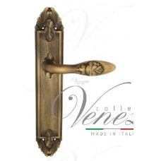 Дверная ручка Venezia на планке PL90 мод. Casanova (мат. бронза) проходная