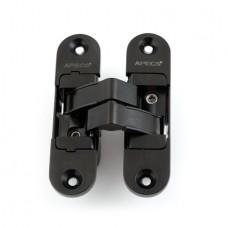 Дверная петля скрытой установки Apecs DH-1130-95*23*5-3D-Z-BL-L (черная) левая до 40кг