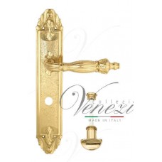 Дверная ручка Venezia на планке PL90 мод. Olimpo (полир. латунь) сантехническая