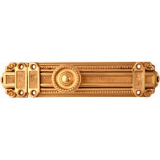 Шпингалет дверной латунный Corona 162мм (полированная латунь)