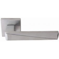 Дверная ручка Forme мод. Prisma 253K (матовый хром/ хром) на розетке 50K