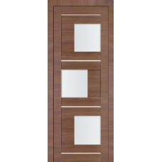 Дверь межкомнатная Profil Doors мод. 13-Х ДО белый триплекс (малага черри кроскут)