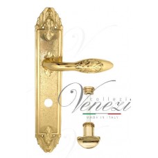 Дверная ручка Venezia на планке PL90 мод. Casanova (полир. латунь) сантехническая