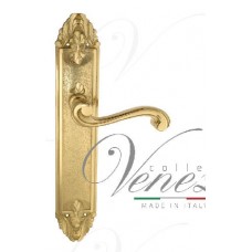 Дверная ручка Venezia на планке PL90 мод. Vivaldi (полир. латунь) проходная