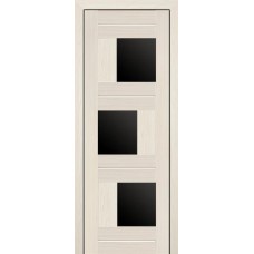 Дверь межкомнатная Profil Doors мод. 13-Х ДО чёрный триплекс (эш вайт мелинга)