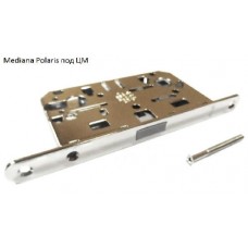Врезной замок AGB Mediana Polaris под цилиндр. механизм (хром) без ответной планки