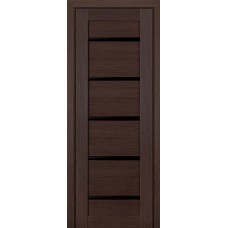 Дверь межкомнатная Profil Doors мод. 7-Х ДО чёрный триплекс (венге мелинга)