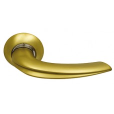 Дверная ручка Archie Sillur мод. 120 S.GOLD/P.GOLD (матовое золото/золото)