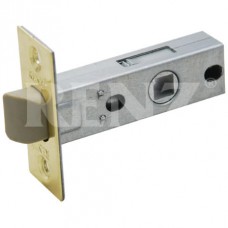 Защелка межкомнатная RENZ L 5-45 plastic B (латунь блестящая) с пластиковым языком