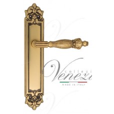 Дверная ручка Venezia на планке PL96 мод. Olimpo (франц. золото) проходная